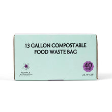 Load image into Gallery viewer, Compostable Kitchen Garbage Bags – 13 Gallon & 3 Gallon Sizes. Durable & Leak Proof