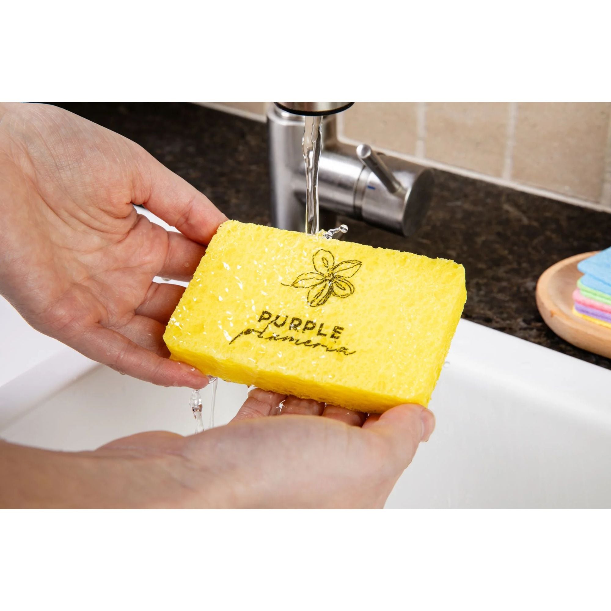 Compostable Dish Sponges: Plastic-Free & Eco-Friendly. Cellulose & Coconut fiber