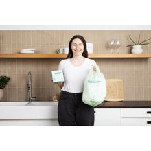 Load image into Gallery viewer, Compostable Kitchen Garbage Bags – 13 Gallon &amp; 3 Gallon Sizes. Durable &amp; Leak Proof