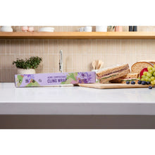 Load image into Gallery viewer, Home Compostable Cling Wrap. Keeps Food Fresh &amp; Safe.