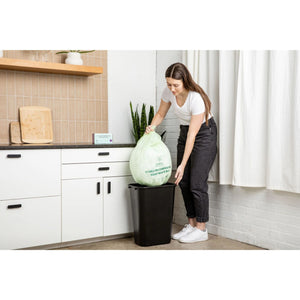 Compostable Kitchen Garbage Bags – 13 Gallon & 3 Gallon Sizes. Durable & Leak Proof