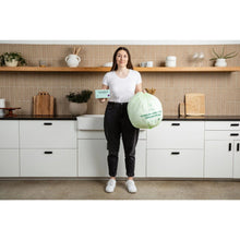 Load image into Gallery viewer, Compostable Kitchen Garbage Bags – 13 Gallon &amp; 3 Gallon Sizes. Durable &amp; Leak Proof