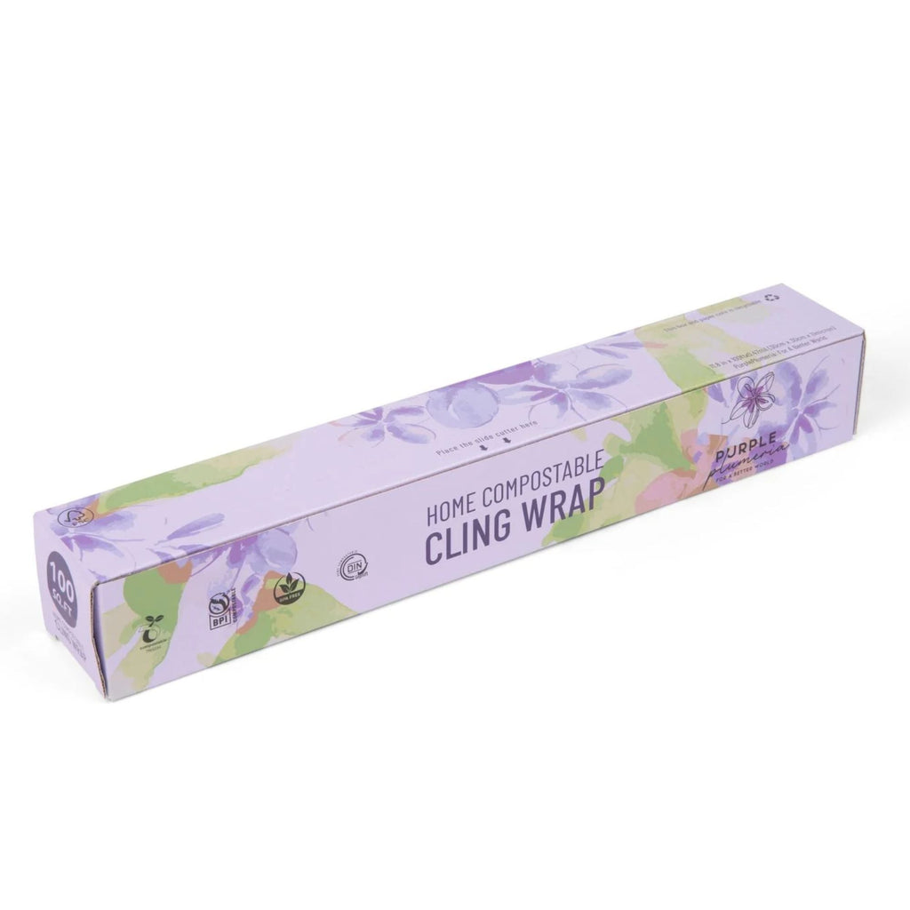 Home Compostable Cling Wrap. Keeps Food Fresh & Safe.