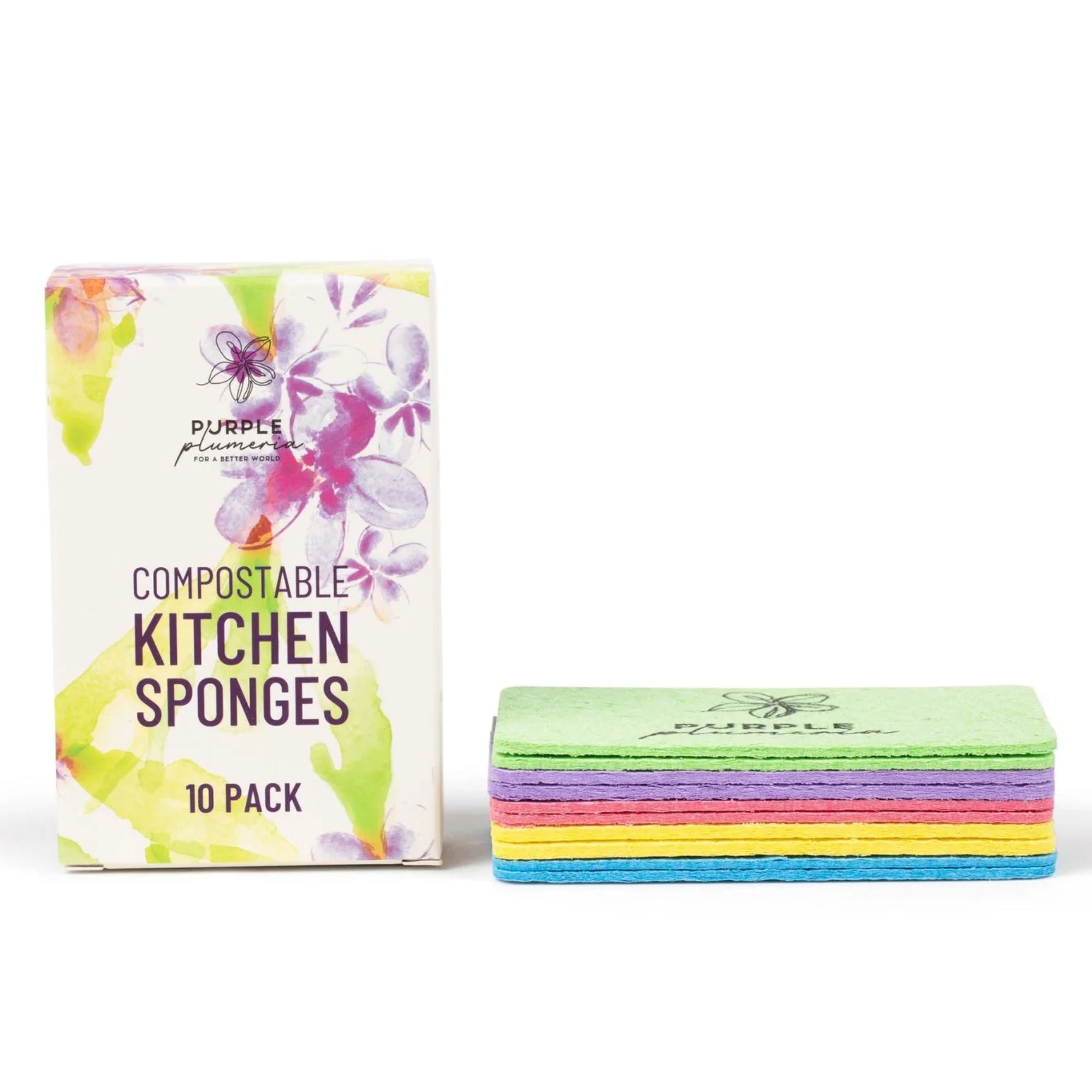 Compostable Dish Sponges: Plastic-Free & Eco-Friendly. Cellulose & Coconut fiber