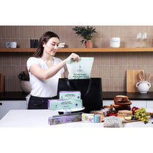 Load image into Gallery viewer, Compostable Resealable Bags. Eco-Friendly &amp; Durable. Snack, Sandwich, Quart &amp; Gallon Sizes
