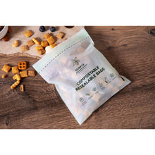 Load image into Gallery viewer, Compostable Resealable Bags. Eco-Friendly &amp; Durable. Snack, Sandwich, Quart &amp; Gallon Sizes