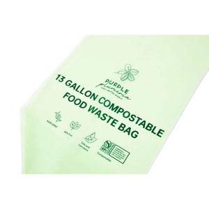 Compostable Kitchen Garbage Bags – 13 Gallon & 3 Gallon Sizes. Durable & Leak Proof