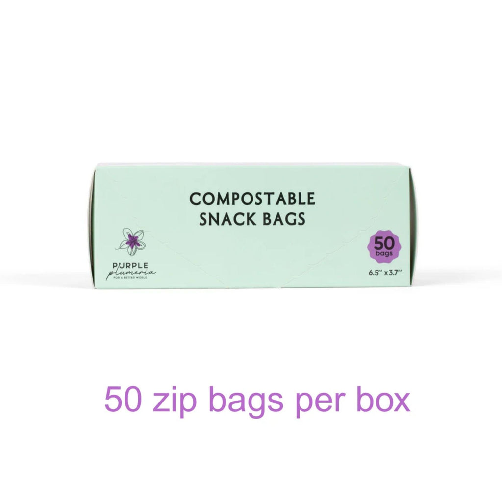 Compostable Resealable Bags. Eco-Friendly & Durable. Snack, Sandwich, Quart & Gallon Sizes