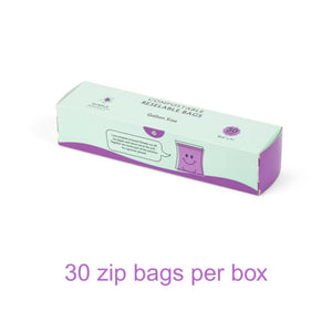 Compostable Resealable Bags. Eco-Friendly & Durable. Snack, Sandwich, Quart & Gallon Sizes