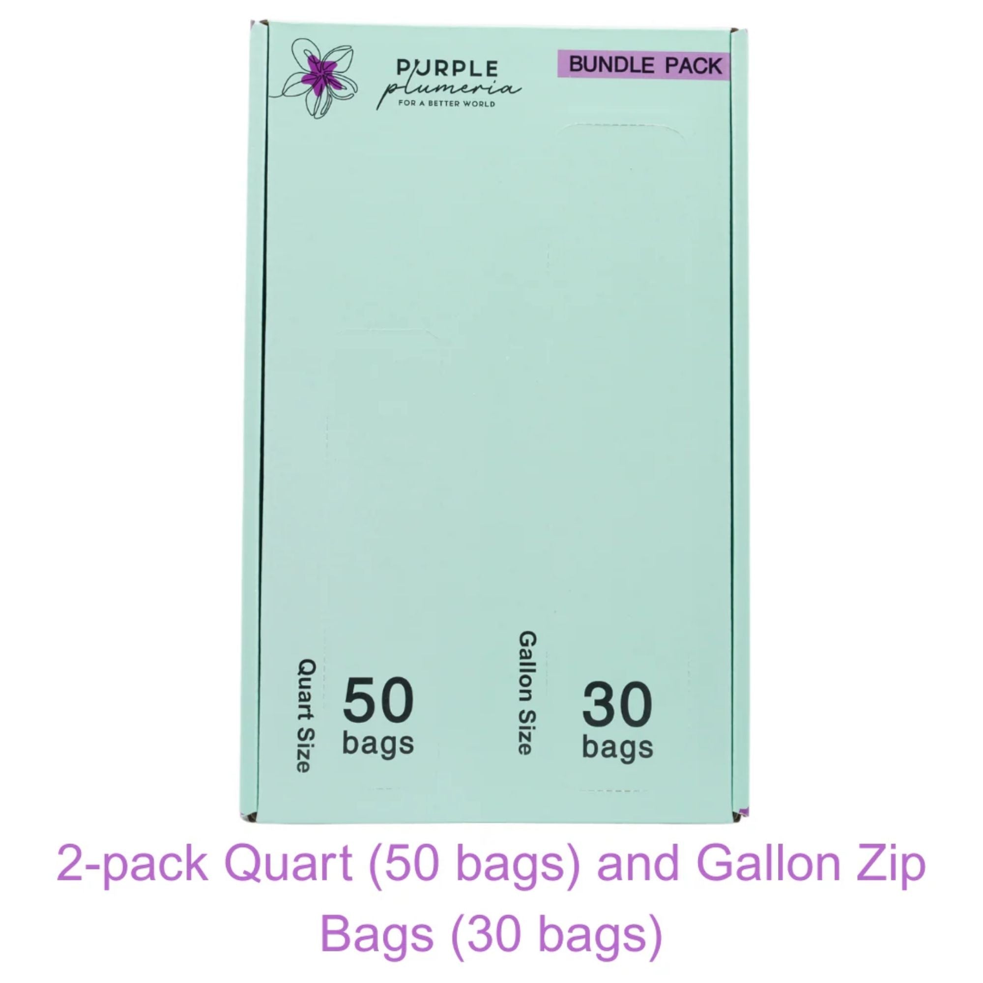 Compostable Resealable Bags. Eco-Friendly & Durable. Snack, Sandwich, Quart & Gallon Sizes