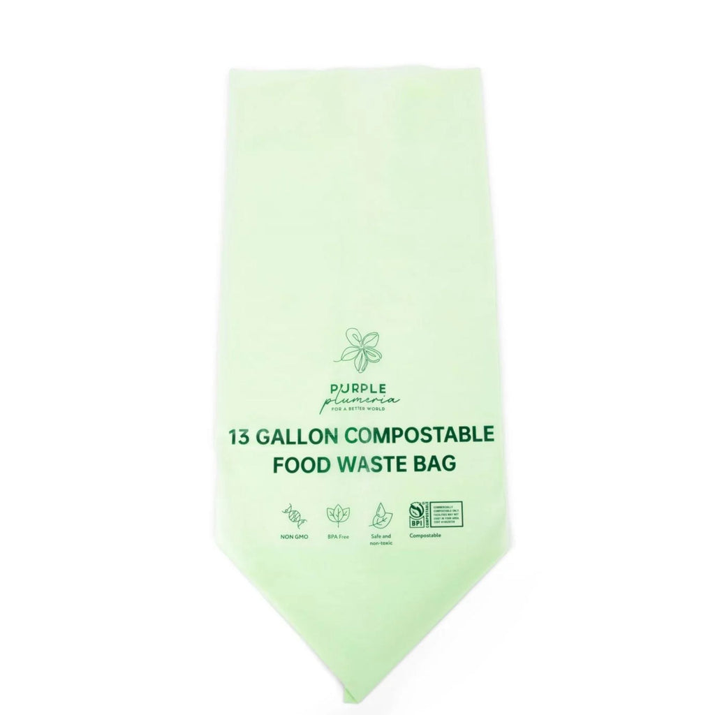 Compostable Kitchen Garbage Bags – 13 Gallon & 3 Gallon Sizes. Durable & Leak Proof