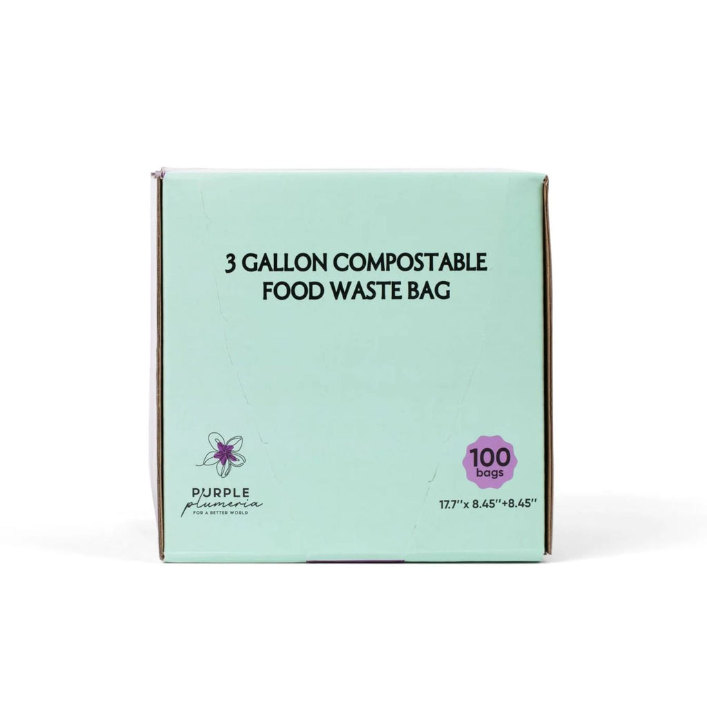 Compostable Kitchen Garbage Bags – 13 Gallon & 3 Gallon Sizes. Durable & Leak Proof