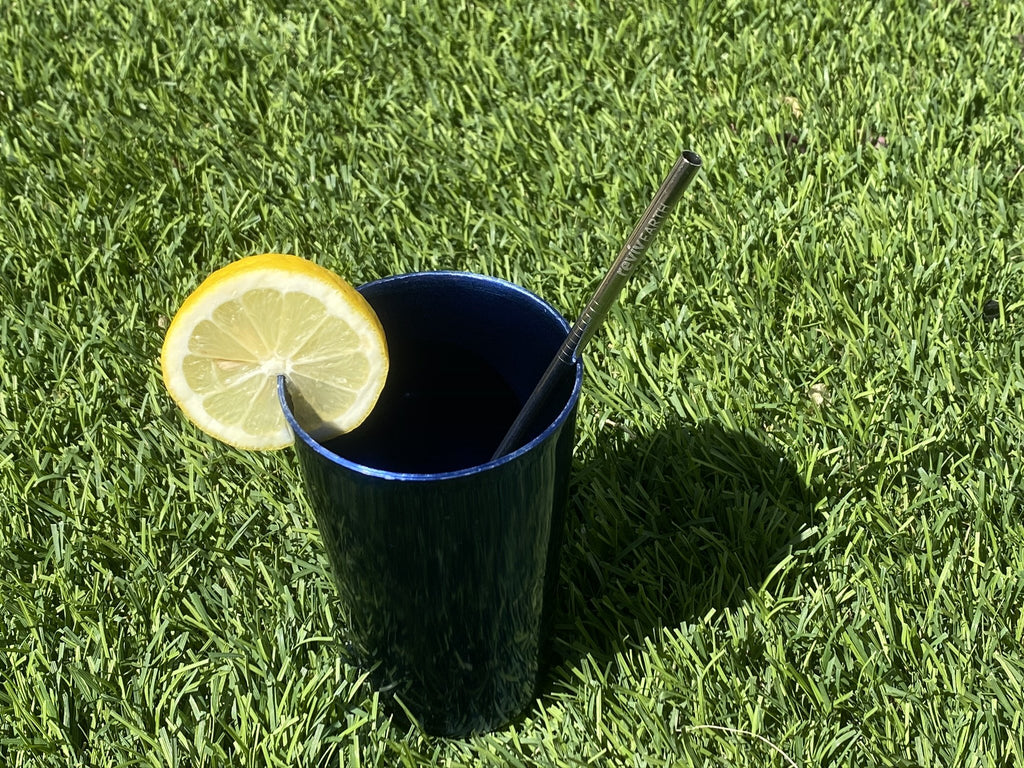 4PCS Reusable Stainless Steel Straws with Case and Cleaning Brush